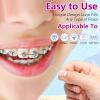 Preteen Kids Floss Threaders, Deep Clean Orthodontic Threader Floss for Braces, Bridges, and Implants 200PCS (4Pack) view 3