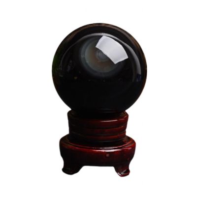 LoKori Natural Healing Crystal Ball Rainbow Eye Obsidian Crystal Sphere Divination Sphere Sculpture Figurine Ornaments for Meditation, Home Decoration,150mm