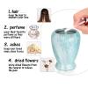 Customized Small Urns for Human Ashes 2.85 Inch Mini Cremation Urns for Mom Dad Aluminum Keepsake Urns for Family Beautiful Mini Keepsake Sharing Urns-Lake Green view 4