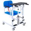 AoForce Sit to Stand Lift for Elderly, Patient Lift Transfer Chair Nursing Lift Wheelchair, with 180 Split Seat for Home Multifunctional Transfer Wheelchair with Potty (Color : Blue) view 1