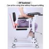 AoForce Sit to Stand Lift for Elderly, Patient Lift Transfer Chair Nursing Lift Wheelchair, with 180 Split Seat for Home Multifunctional Transfer Wheelchair with Potty (Color : Blue) view 2