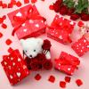 Geyoga 5 Pcs Valentine's Day Gift Boxes Square Nesting Boxes with Lids Square Box 5 Assorted Sizes Stackable Gift Box for Valentine's Day Wedding Party Present Packaging view 3