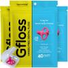 Gfloss Hands-Free Dental Floss - 120 Count (Pack of 3) + Light Travel Case - Easy to Use, Discreet Flossers for Adults | Travel Floss | Thin Soft Floss | PFAS-Free | Unwaxed view 1