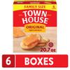 Town House Crackers, Oven Baked, Lunch Snacks, Family Size, Original (6 Boxes) view 3