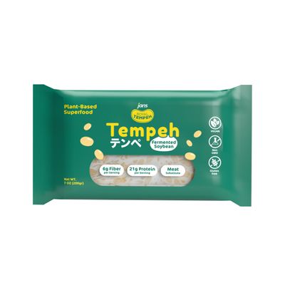 Jans Frozen Royal Tempeh: Wholesome Vegetarian Protein made From Fermented Soy | Elevate your Meals with Authentic Indonesian Flavor | 7.0 OZ (Pack of 1)