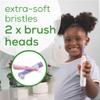 Beurer TB10 Kids Electric Toothbrush Kit - Fun Polly The Panda Cap with 2 Extra-Soft Brush Heads to Help Remove Plaque, 2 Minute Timer, and Rinse Cup, BPA-Free, Safe for Ages 3+ view 3