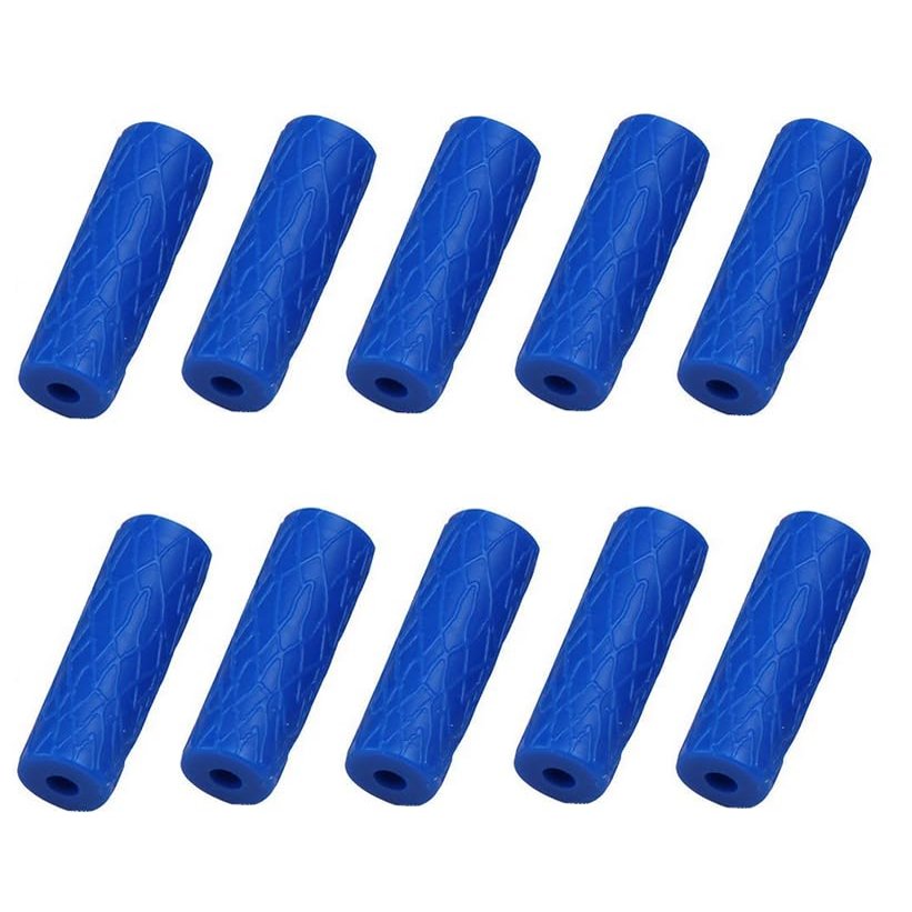 AmeriCan Goods 10 Pieces Dental Aligner Chewies Reusable Silicone Orthodonic Aligner Tray Seaters for Invisible Braces (Blue)