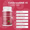 Celebrate Vitamins CelebrateONE 45 Chewables, 45mg Iron - Once Daily Bariatric Multivitamin, Essential Vitamins & Minerals - Gastric Bypass & Sleeve Gastrectomy Supplement - Cherry (30 Tablets) view 2
