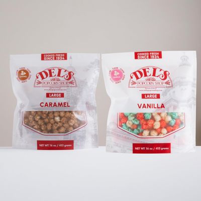 Gourmet Popcorn Variety Pack (2 Pack) Popcorn Gift Set (Vanilla/Caramel) Colors May Vary