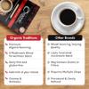 Organic Traditions Dirty Chai Mushroom Coffee, Instant Coffee with Lions Mane, Chaga, Reishi, Cordyceps, Turkey Tail, Organic Black Tea, MCT Oil Powder, Chai Spice Blend, 105mg Caffeine, 100g / 7oz view 3