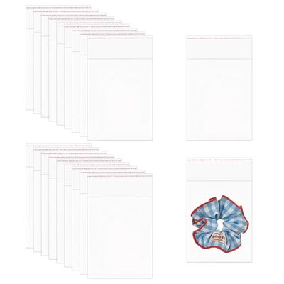 Clear Resealable Cellophane Bags 4x5'' 1000pcs Self Adhesive Cello Pouches 2mil Sealable OPP Poly Baggies for Bakery Cookies Packaging Decorative Wrappers