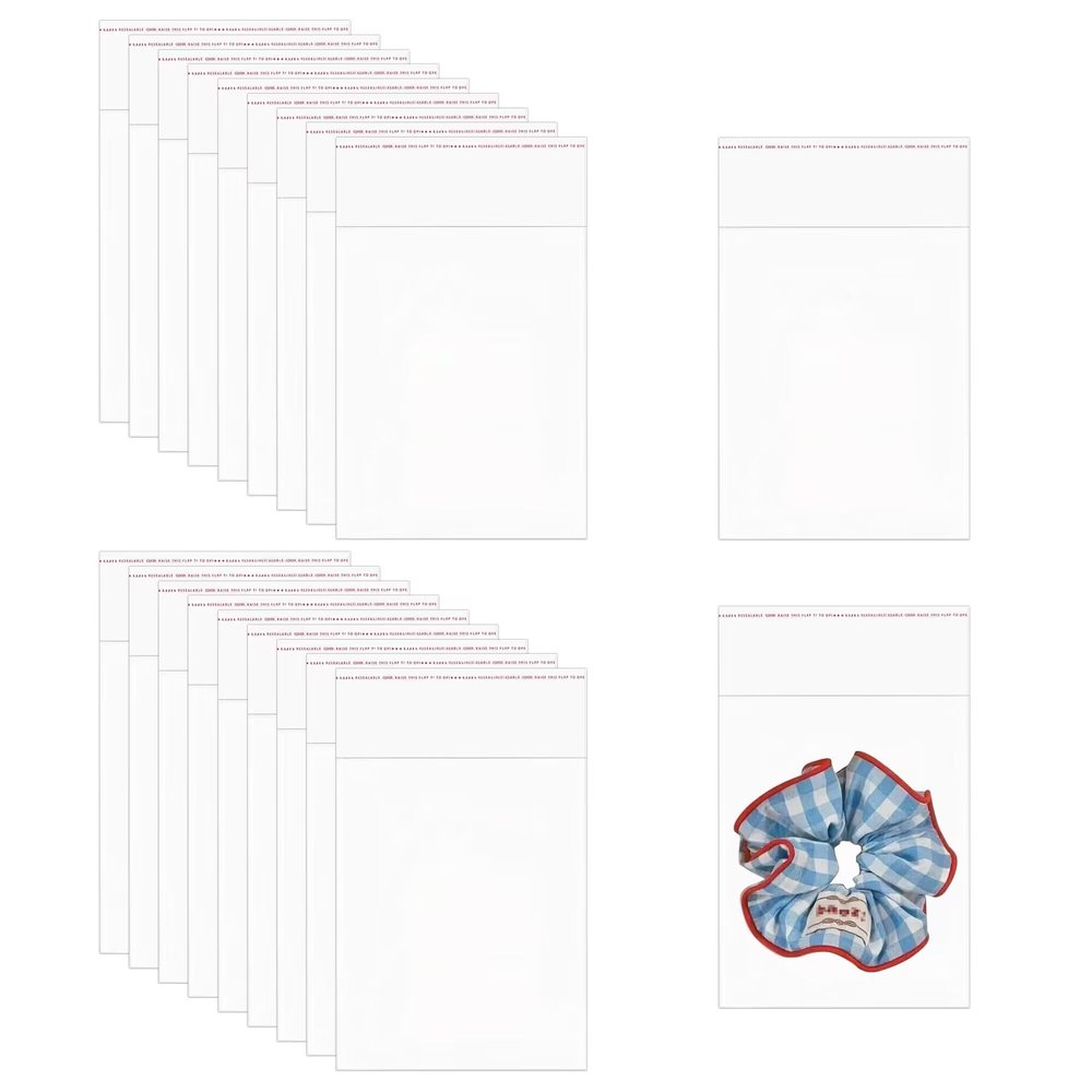 Clear Resealable Cellophane Bags 4x5'' 1000pcs Self Adhesive Cello Pouches 2mil Sealable OPP Poly Baggies for Bakery Cookies Packaging Decorative Wrappers