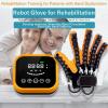 Disability Aids Rehabilitation Equipment Finger Straightening Brace Guard with LCD Touch Screen/Timing/Training Intensity,Left-M view 2