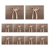 10pcs Paper Gift Card Envelopes Packaging Bags with Ribbon Bowknot Greeting Wedding Holiday Card Present Gift Envelope Wrapping Bag Underwear Silk Scarf Flat Gift Wrap Bag for Invitation Birthday view 1
