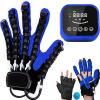 Stroke Hand Splint Assistive Gloves Long-Term Relief Finger Cramps with Single Finger Training and Mirror Mode,Right-L view 1