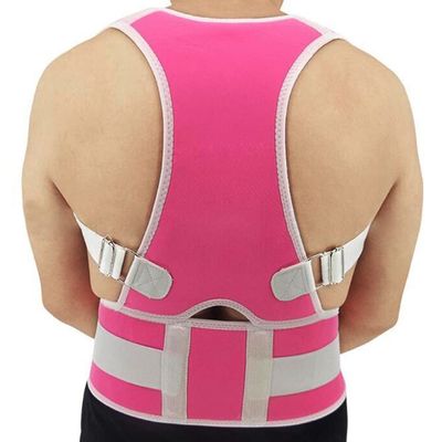 Adjustable Posture Corrector Full Back Brace Lumbar Spine Support Belt for Men Women Lower Back Pain Relief Waist Trainer to Improve Bad Posture (Color : H, Size : XXL) (B M)
