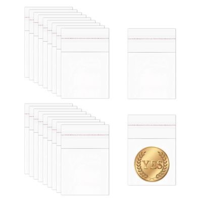 DecorBess Small Clear Square Cellophane Bags, 300pcs, 1.5x1.5'', Resealable, Waterproof, Polyethylene, Ideal for Jewelry, Craft Supplies, Toys