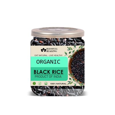 Blessfull Healing Organice BLACK RICE 1 lb (453 Gram)