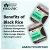 Blessfull Healing Organice BLACK RICE 1 lb (453 Gram) view 2