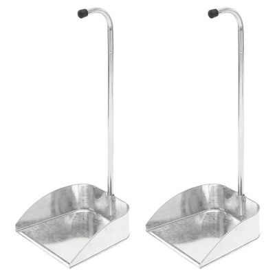 Healvian 2pcs Iron Dustpan for Home Cleaning Household Garbage Shovel for Easy Sweeping for Kitchen and Indoor Use