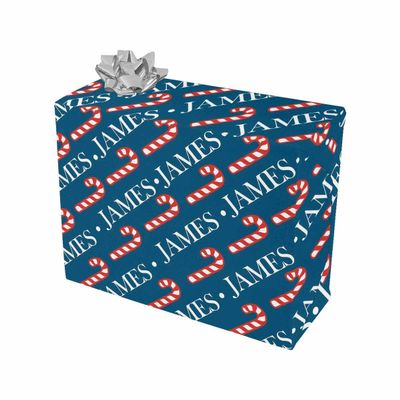 Artsadd Personalized Christmas Wrapping Paper Rolls for Boys&Girls Kids Adults, Custom Gift Wrapping Paper Roll 58 x 23 Inches
