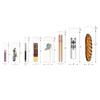 DecorBess Long Self Adhesive Cellophane Bags 1x6'' 100pcs Clear Skinny Pretzel Rod Bags OPP Poly Glassine Baggies for Jewelry Candy Ink Pen Necklace Beads Bookmark Cutlery view 3