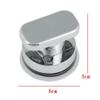2 Pack Powerful Suction Cup Pulls, Door Drawer Glass Handle, Suction Cup Armrest Bathtub Shower Handle Grab Bar Silver and White view 2