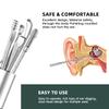 Ear Wax Cleaning Kit, Ear Cleansing, Ear Wax Removal Tool, Easy to Use, Painless Cleaning Spoon, with Storage Box and Cleaning Brush (6Pcs) (Silvery) view 2