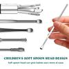 Ear Wax Cleaning Kit, Ear Cleansing, Ear Wax Removal Tool, Easy to Use, Painless Cleaning Spoon, with Storage Box and Cleaning Brush (6Pcs) (Silvery) view 3