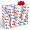 InterestPrint Custom Name Wrapping Paper Personalized Stripe Gift Box Gift Wrapping Paper Customized Wrap Paper for Teens Friends Family Birthday Holiday 58''x23'' 5 Roll view 1