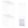 DecorBess Clear Adhesive Cellophane Bags 11x14 100pcs Self Sealing Treat Bags Resealable OPP Poly Cello Bags for Apparel A4 Prints Magazines Sheet Photo Frame Clothing T-Shirt Pants Books Garment view 1