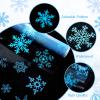 Gueevin Snowflake Cellophane Wrap Roll Christmas Snowflake Cellophane Wrap Winter Christmas Cello Gift Wraps Plastic Blue Wrapping Paper 100 ft x 16 in 2.5 Mil Xmas Cellophanes Bag view 3
