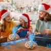 Gueevin Snowflake Cellophane Wrap Roll Christmas Snowflake Cellophane Wrap Winter Christmas Cello Gift Wraps Plastic Blue Wrapping Paper 100 ft x 16 in 2.5 Mil Xmas Cellophanes Bag view 4