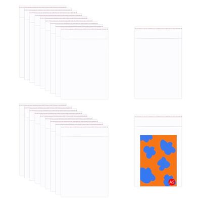 Clear Self Adhesive Cellophane Bags 8x10" Crystal Self Stick OPP Cello Bags 100pcs Sealable Plastic Glassine Bags 2mil for Packing Prints Artwork Gift Photo Envelopes & A7 A8 A9 A10 Cards