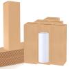 24 PCS Gift Boxes for Sublimation Tumbler 9.8 x 3.3 x 3.3 Inch Corrugated Cardboard Shipping Box for 12oz, 20oz, 30oz Heat Press Sublimation Blanks Skinny Cup for Shipping Gift Wrapping view 1