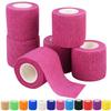2" Self Adhesive Bandage Wraps, 6pcs Vet Wraps, Pink, 5 Yard Self Adherent Wraps for Sports, Wrist, Ankle and Swelling view 1