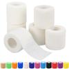 2" Self Adhesive Bandage Wraps, 6pcs Vet Wraps, White, 5 Yard Self Adherent Wraps for Sports, Wrist, Ankle and Swelling view 1