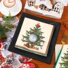 100 Pack Christmas Paper Napkin Vintage Xmas Tree Disposable Luncheon Napkins Retro Dessert Dinner Hand Napkin, 6.5 x 6.5 Inch view 4