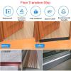 LIYI929GP Bedroom Bathroom Door Doorway Aluminum Floor Transition Strips, Easy to Use Carpet Edge Strip Trim Threshold Ramps Additional Adhesive, Transition Ramp Easy to Cut Height Difference 1-4cm view 2