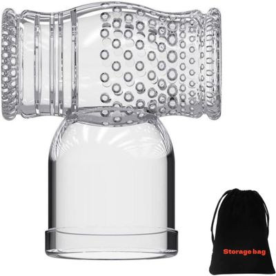 GURECOD Massager Attachment & Massage Accessory Clear Silicone Head Cover