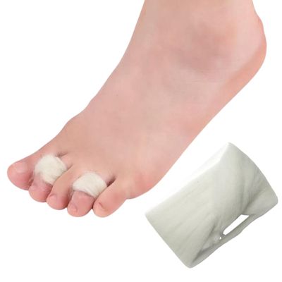 GO SEAMLESS PLUS Lambswool Toe Padding - Soft, Resilient Comfort, Corn & Callus Protection, Blisters Prevention, Ideal for Ballet Shoes - ML101