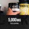 Jacked Factory Creatine Monohydrate Powder 150g - 5g Daily Creatine Supplement for Men and Women, Vegan-Friendly, Third-Party Tested - 30 Servings, Unflavored view 2