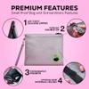 Large and Small Smell Proof Bag Combo, Smell Proof Container, Dog Tested Odor resistant Bag, Best Zipper Odor sealing Pouch Herbs, coffee & Travel Medicine Bag, Scent resistent Containers view 3