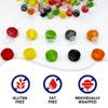 Assorted Fruit Buttons Hard Candy - 1 Pound Bulk Bag (Approx 80 Pieces) - Individually Wrapped Fruit Discs Hard Candies view 3