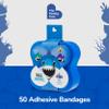 BioSwiss Bandages, Finling Fam Shark Shaped Self Adhesive Bandage Set, Latex Free, Sterile Wound Care, 50 Count view 2