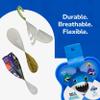 BioSwiss Bandages, Finling Fam Shark Shaped Self Adhesive Bandage Set, Latex Free, Sterile Wound Care, 50 Count view 4