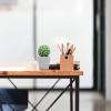 HOMSFOU Potted Cactus The Office Ornaments House Plants Indoors Indoor Planters Small Plant Pots Houseplant Bonsai Faux Cactus Bonsai Simulated Office Plant Decor view 2