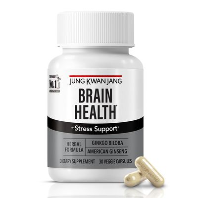 JUNG KWAN JANG Ginkgo Biloba Supplements with American Ginseng for Brain Health Formula, Memory Extra Strength, Focus Booster, Promote Cognitive Function - 30 Capsules for Men and Women