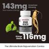 JUNG KWAN JANG Ginkgo Biloba Supplements with American Ginseng for Brain Health Formula, Memory Extra Strength, Focus Booster, Promote Cognitive Function - 30 Capsules for Men and Women view 4