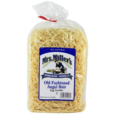 AmishTastes Mrs. Miller's Old-Fashioned Angel Hair Noodles, 16 Oz. (Pack of 4)